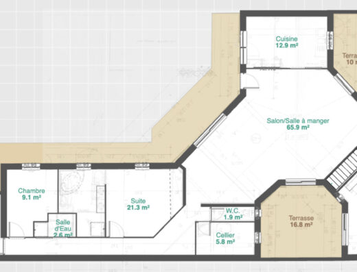 Maison Rivedoux Plage 6 pièce(s) 150 m2 – 4 chambres –